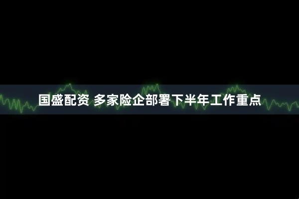国盛配资 多家险企部署下半年工作重点